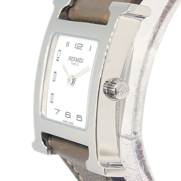 Hermes H Watch HH1.210 Quartz Watch SS Gray X 176082 main image 7
